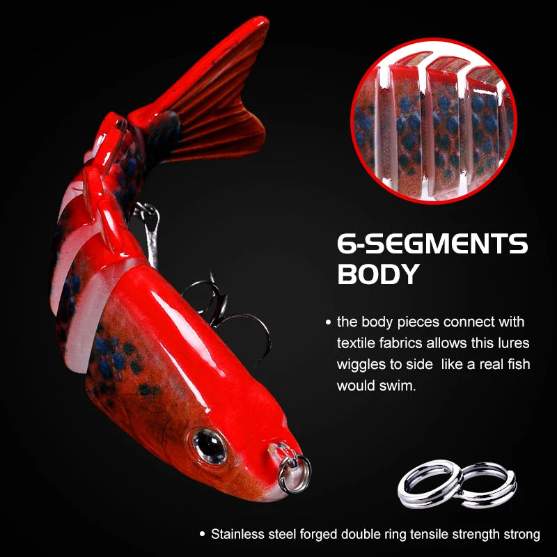 8cm 13g 10PCS Fishing Lure Swimbait Lifelike Fishing Hard Lure Crankbait With 2 Hook Fishing Baits Pesca Cebo for Bass Pike