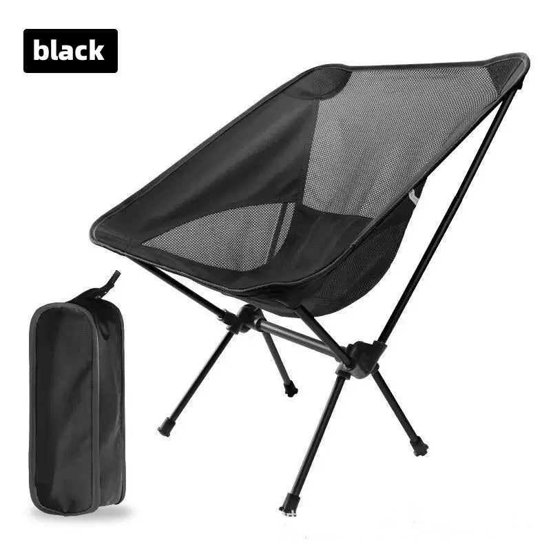 Portable outdoor folding chair, ultra-light camping chair, beach leisure lounge chair, outdoor fishing chair, hiking beach tools
