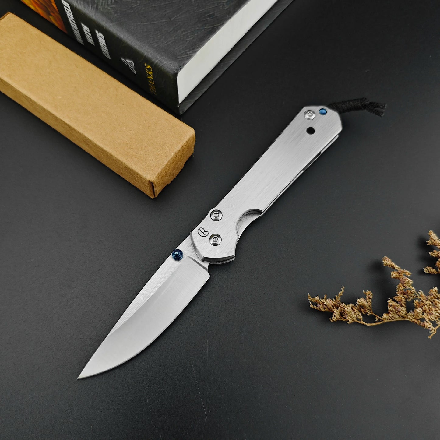 Chris Reeve Pocket Folding Knife 440C Blade 420 Steel Handle Camping Outdoor Survival Tools EDC Fishing Knives