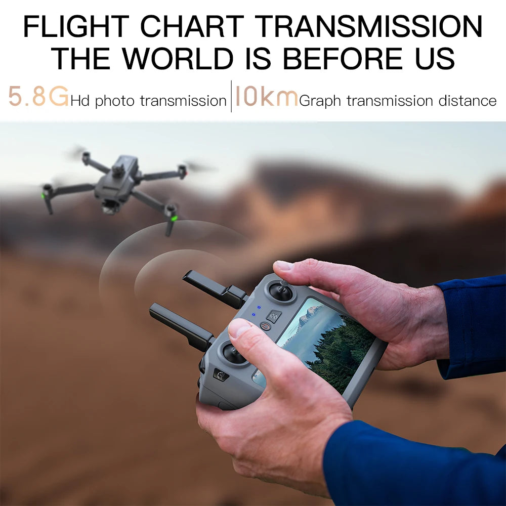 ZLL SG909 6KM GPS Drone 4K Professional 3-Axis Gimbal 360 Laser Obstacle Avoidance 4K Camera RC Dron FPV Brushless Quadcopter