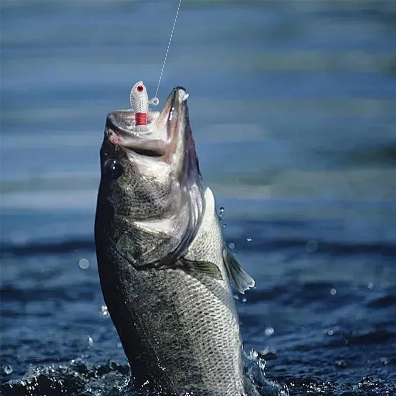 3pcs Bucktail Jig Heads Fishing Lures Saltwater Freshwater Fishing Jig Bass Pike Walleye Striper Bait