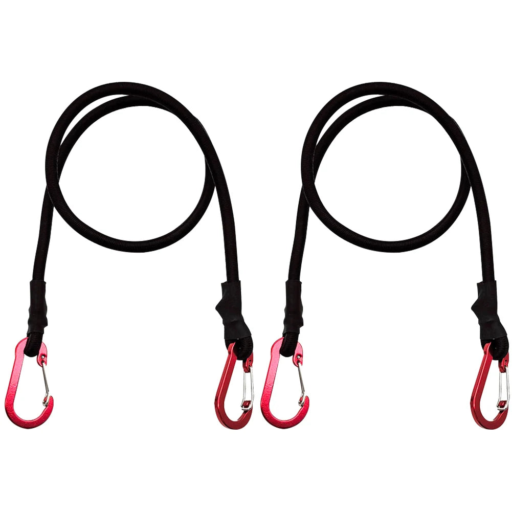 20/60/90CM Heavy Duty Bungee Cord Elastic Tie Strap String Carabiner Hooks Kayak Cycling Luggage Packing Ropes Camping Acces