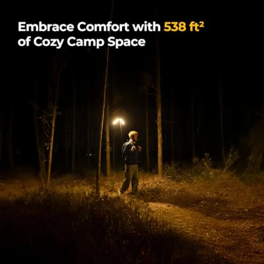 Upgraded Telescopic Camping Light 15600mAh Rotatable Electric Lantern Collapsible Outdoor Light Cordless Flashlight Waterproof