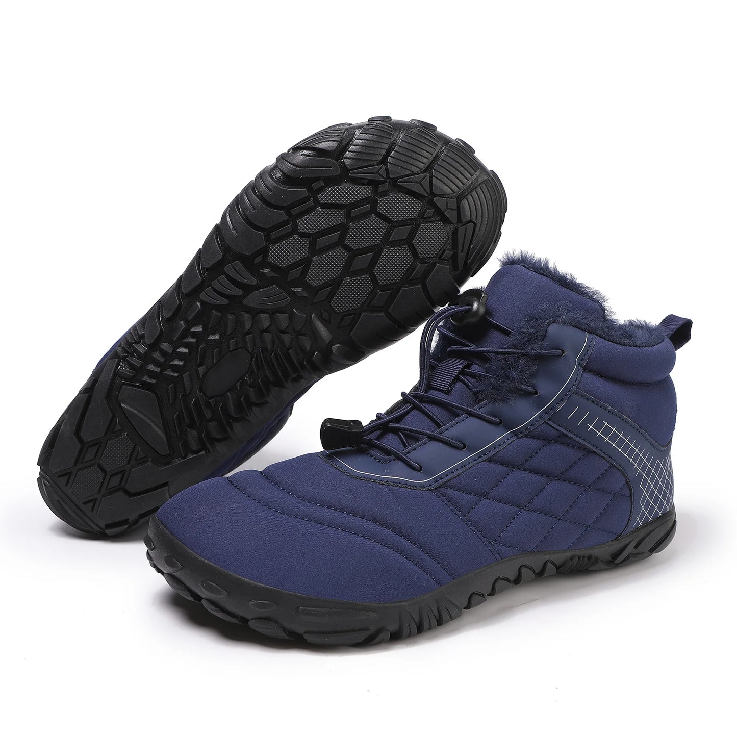 Plus Size Barefoot Hiking Boot Thermal Ankle Bootie Anti-slip Casual Sneakers Thickened for Men Women