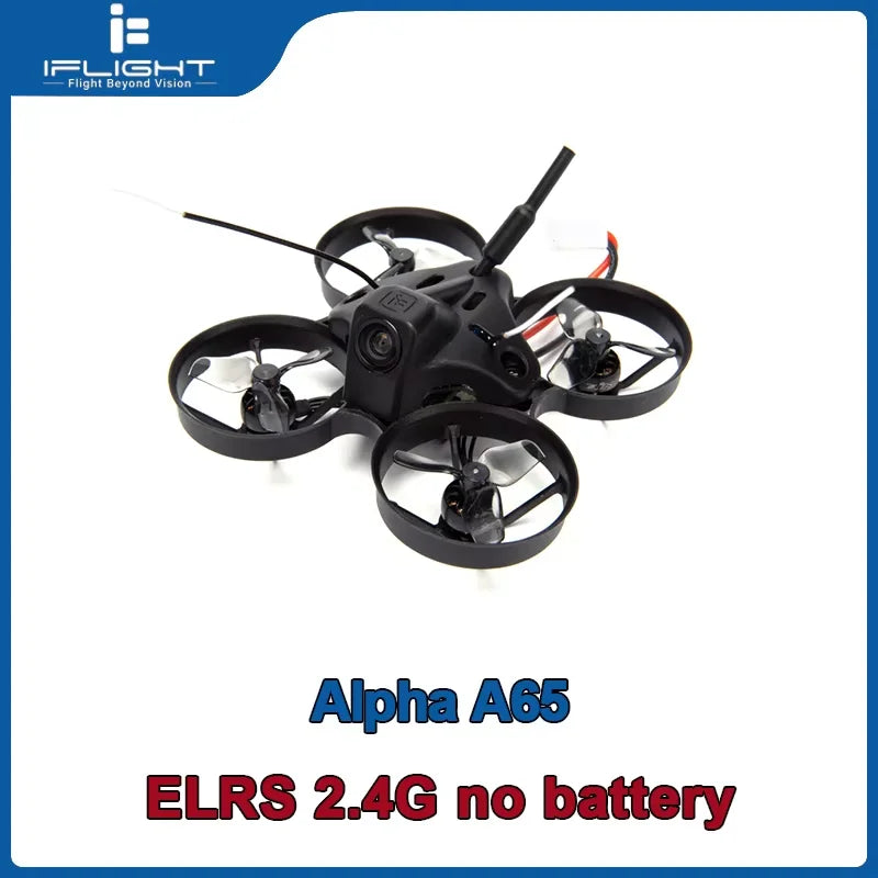 iFlight Alpha A65 Analog Tinywhoop BNF BLITZ F411 1S Whoop AIO 31MMX3 Propellers 24.5g lightweight Mini FPV Drone for Beginners