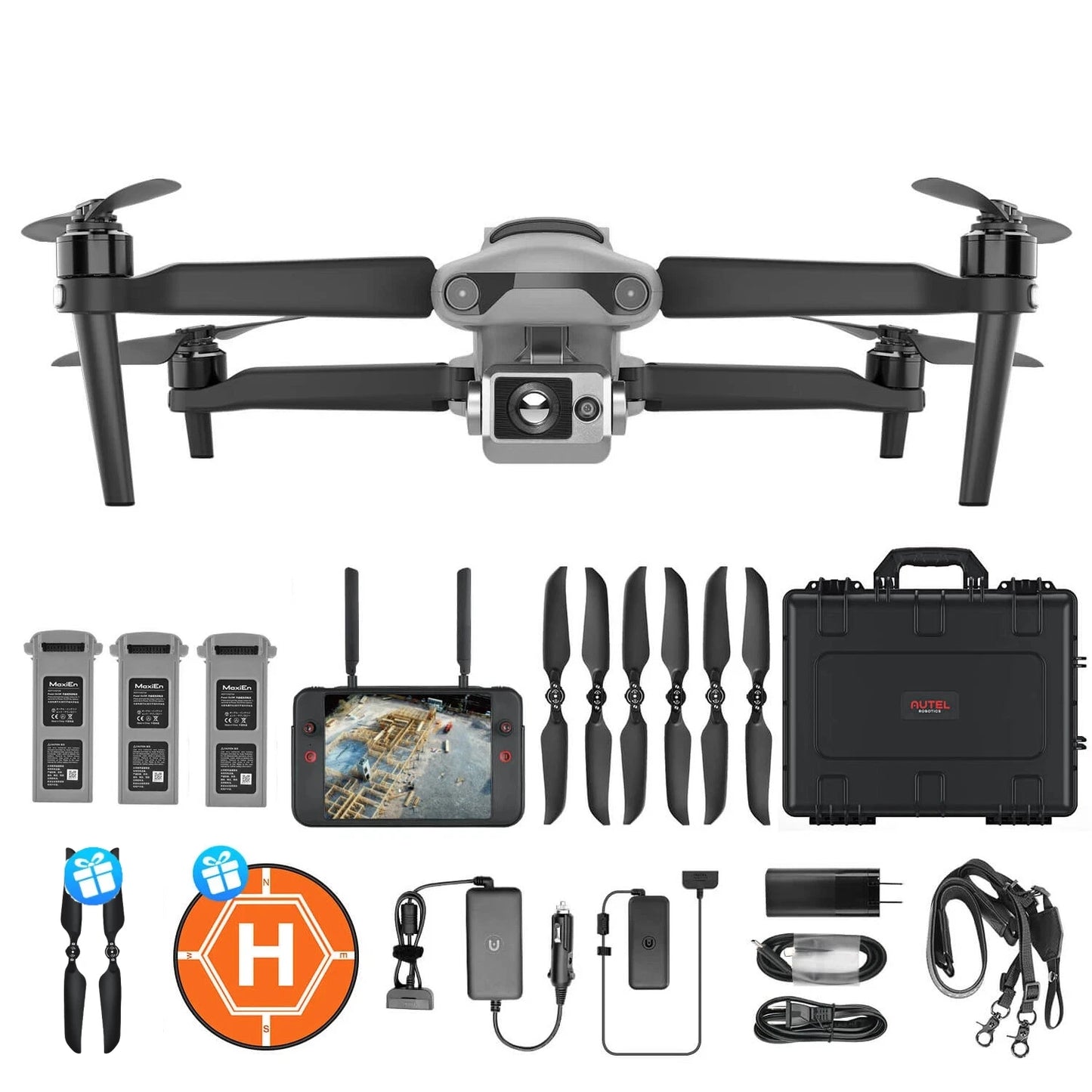 Autel Robotics EVO 640T V3 Drones 640x512 Thermal Imaging Drone Remote ID Supported 16x Digital Zoom Dual Camera 6K AI Drones