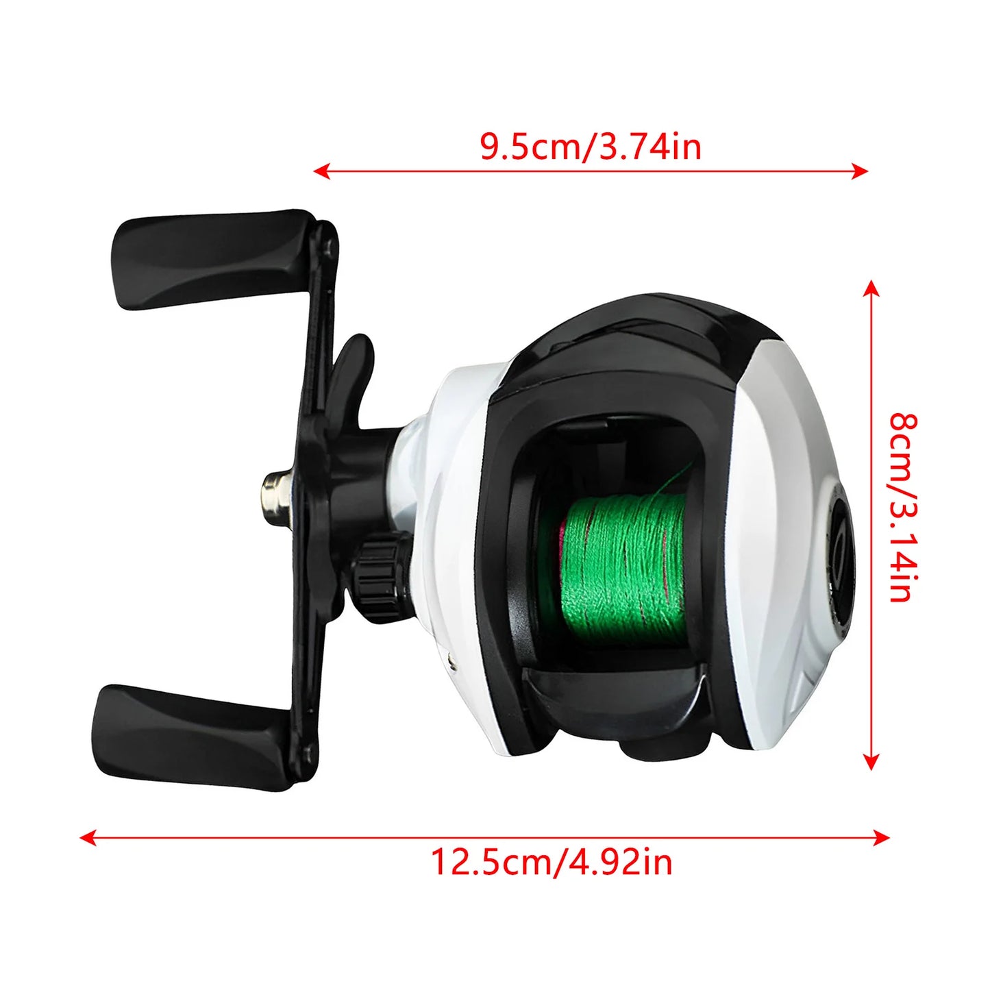 Anti Backlash Metal Baitcasting Reels for Long Distance Fishing Saltwater Freshwater Spinning Reel 8+1BB