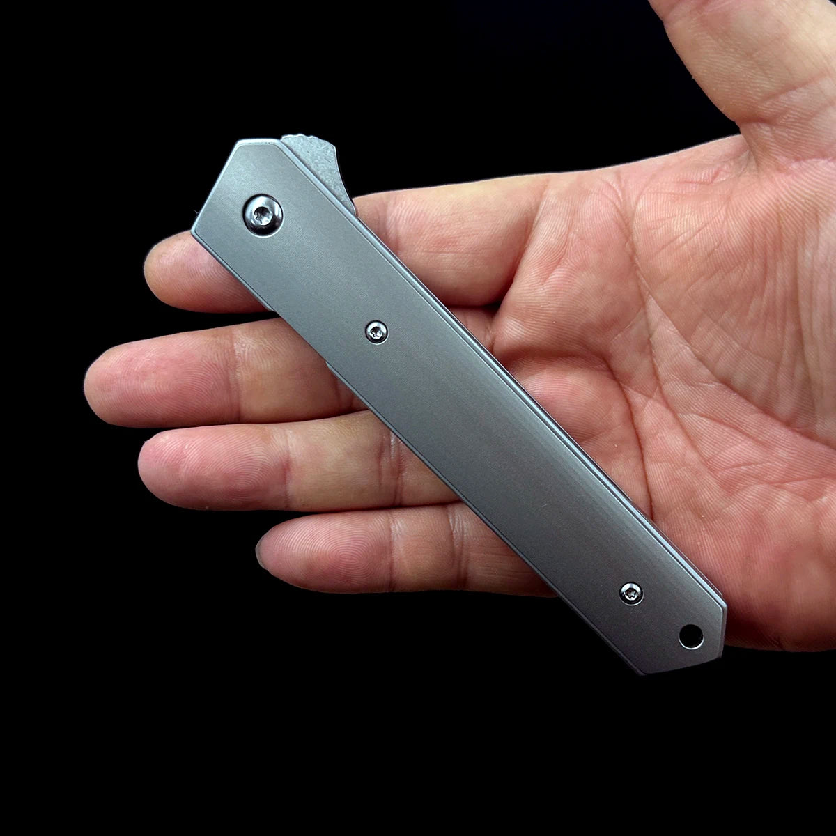 OK-Boker Kwaiken Titanium alloy Flipper Knife Outdoor camping hunting EDC boker knives