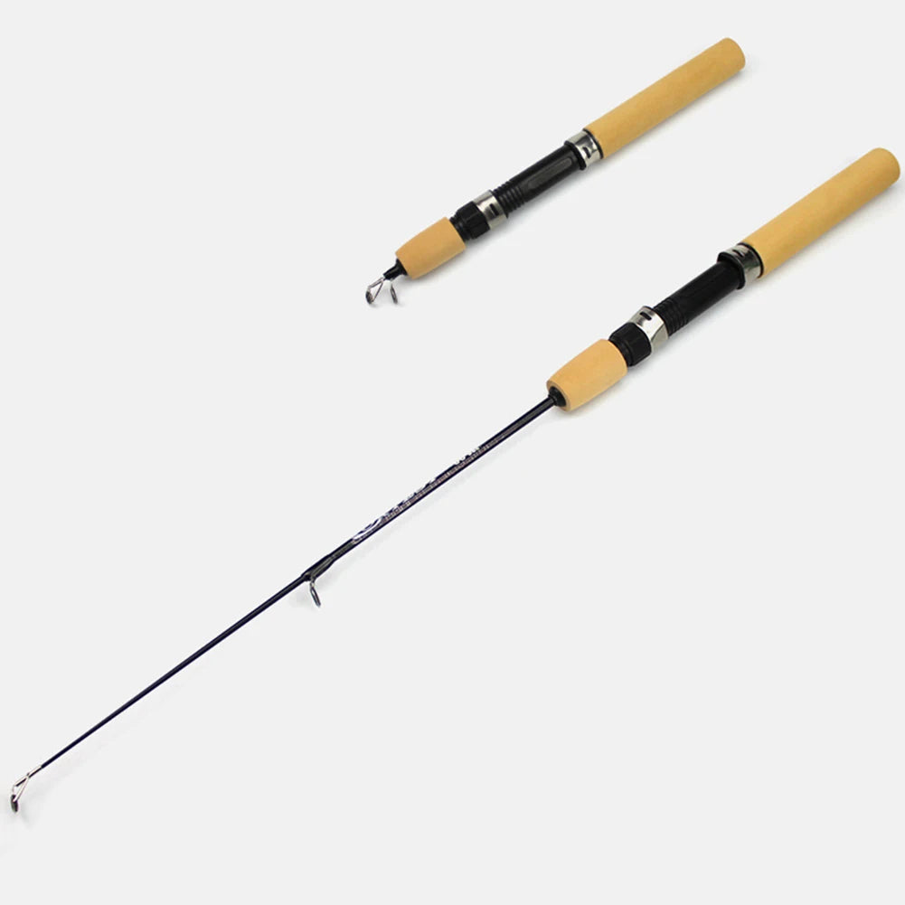 0.6/0.8/1m Fishing Rod Combo Portable Ice Fishing Rod with Fish Reel Winter Ocean Lake River Pond Stream Fish Pole