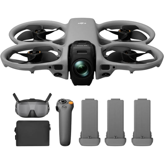 DJI Avata 360 Motion Fly More Combo, 360° Drone With 1-Inch 8K 360° Imaging, 360° Camera Drone With Propeller Guard. Includes Goggles N3 and RC Motion 3 for Intuitive Motion Control and Easy ACRO