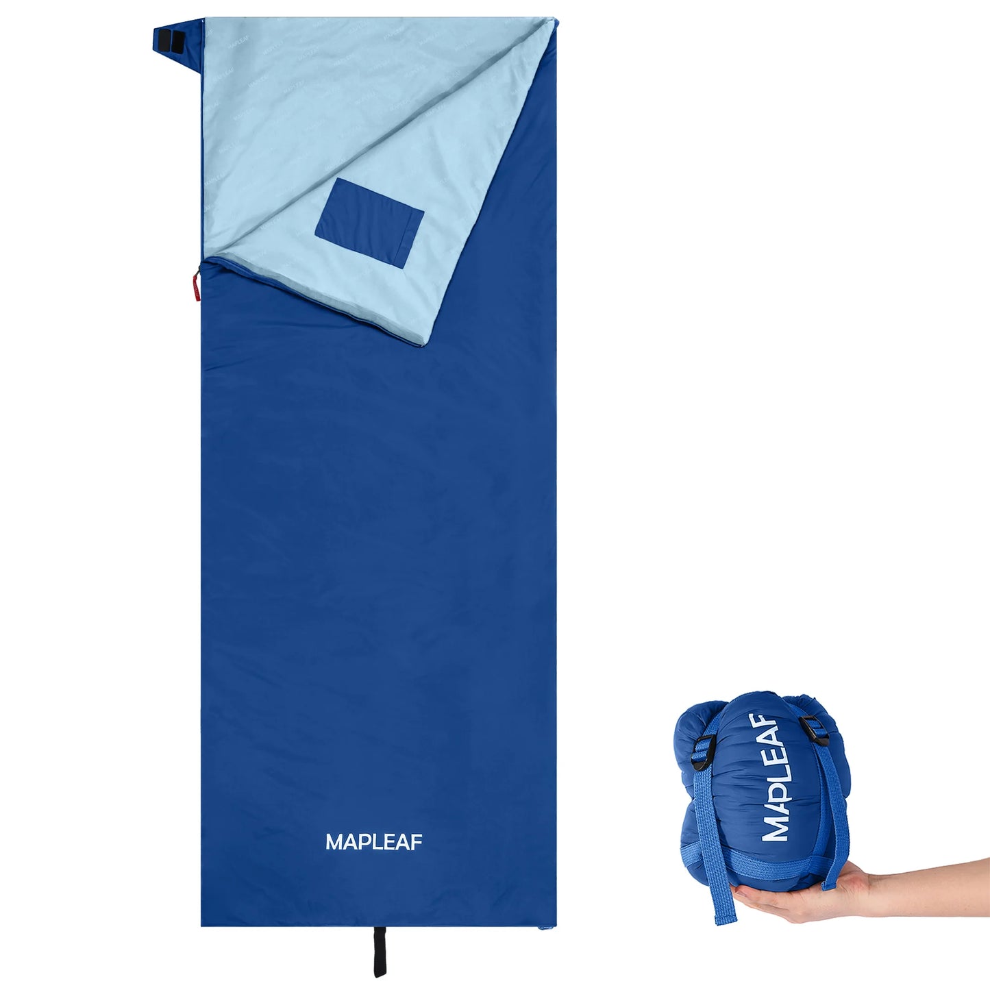 MAPLEAF Portable Sleeping Bag Waterproof Splicable Lightweight Compact Compression Sack Camping Hiking Climbing