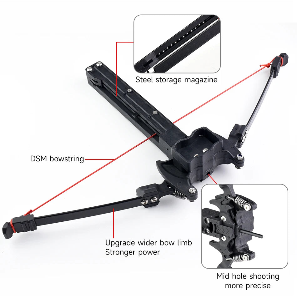 Steel Ball 18 Continuous Firing Compound Bow, Arrow Shooting Dual-purpose Folding Bow and Recurve Bow, Outdoor Shooting Sport