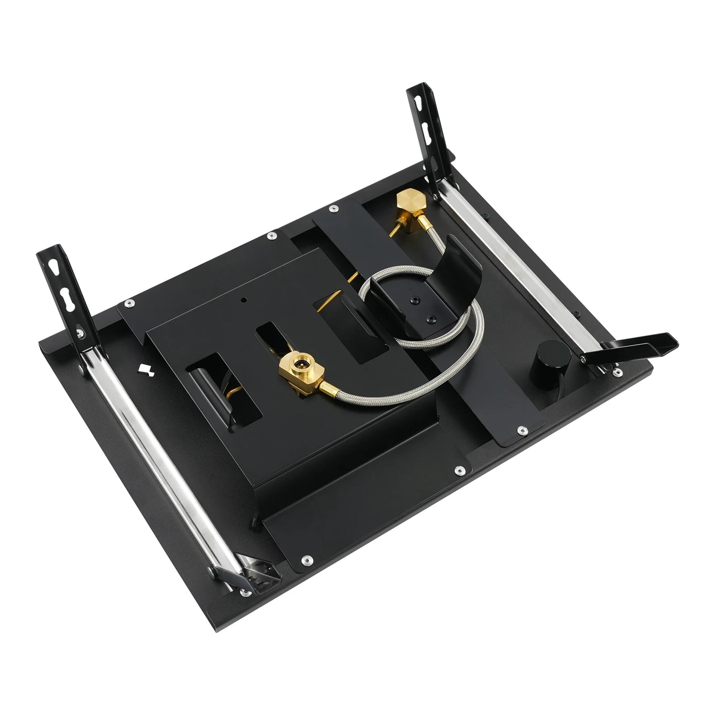 Foldable Camping Gas Stove 2700W, Outdoor Portable Stove with Carry Bag, Wind Shield & Piezo Ignition for BBQ Camping