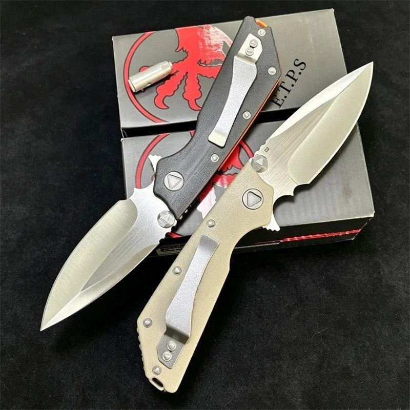 DOC + Delta G10 Handle Bearing Folding EDC Lock Knife Outdoor Camping Fishing Cutting Multi Purpose Tools Hunting Survival Knives