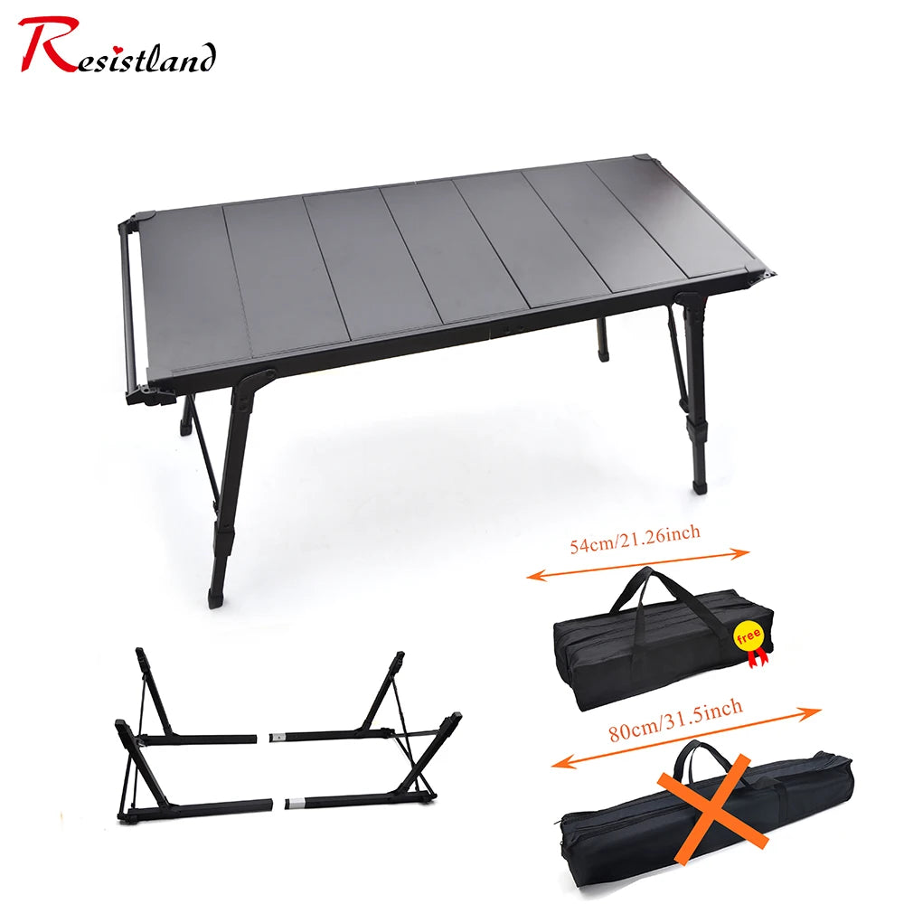 2026 New Camping Folding Removable IGT  Table Gas Stove  Portable lightweight Camp BBQ Grill Table Outdoor Picnic Fishing table