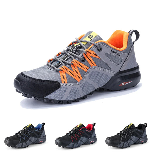 New Men's Lockless Cycling Shoes Outdoor Camping Non-Slip Wear-Resistant Sports Shoes Men's Outdoor Cross-Country Hiking Shoes