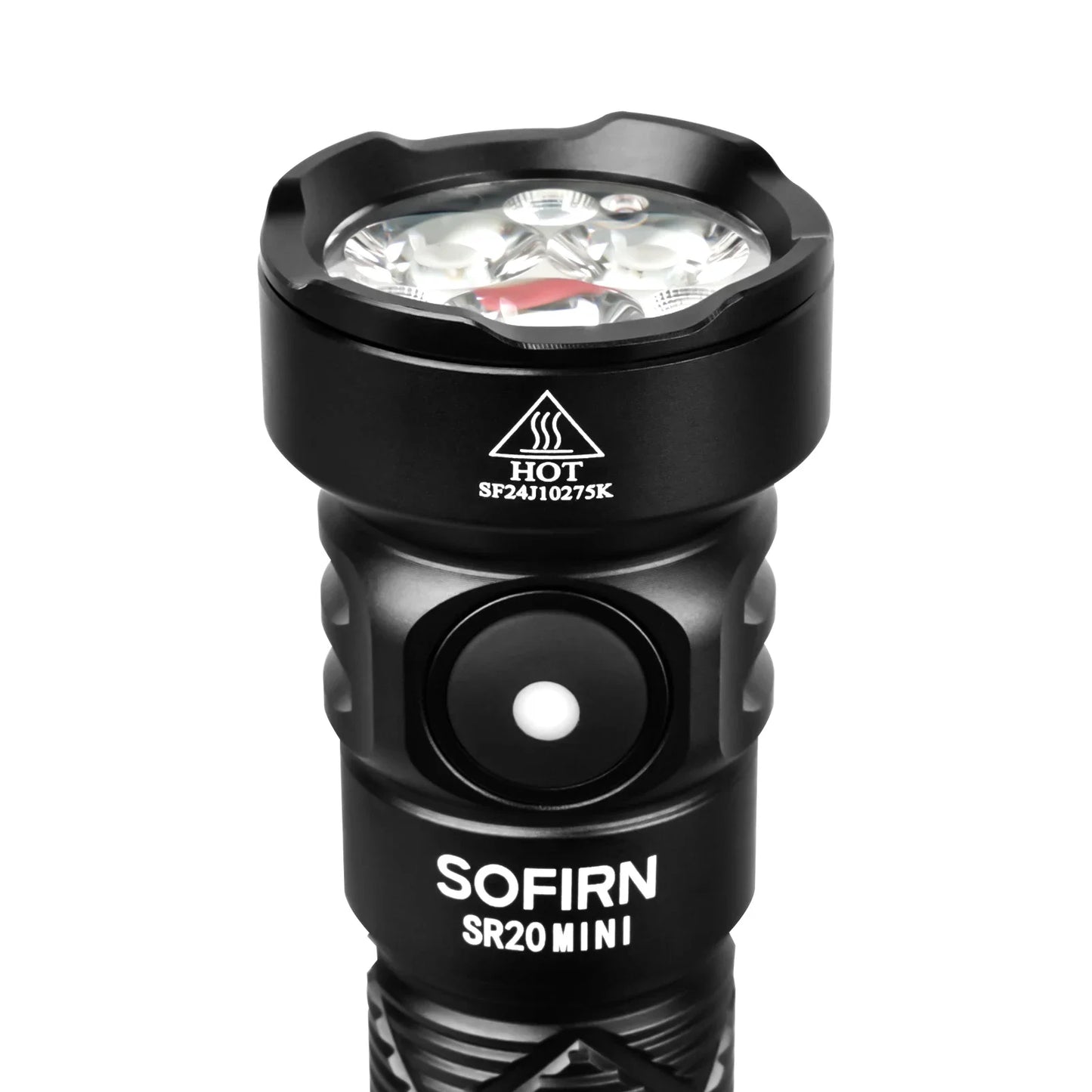 New SOFIRN SR20 MINI 1200lm Flashlight 18350 USB C IP68 Waterproof with Red LED Key Light for Camping Emergency Situations
