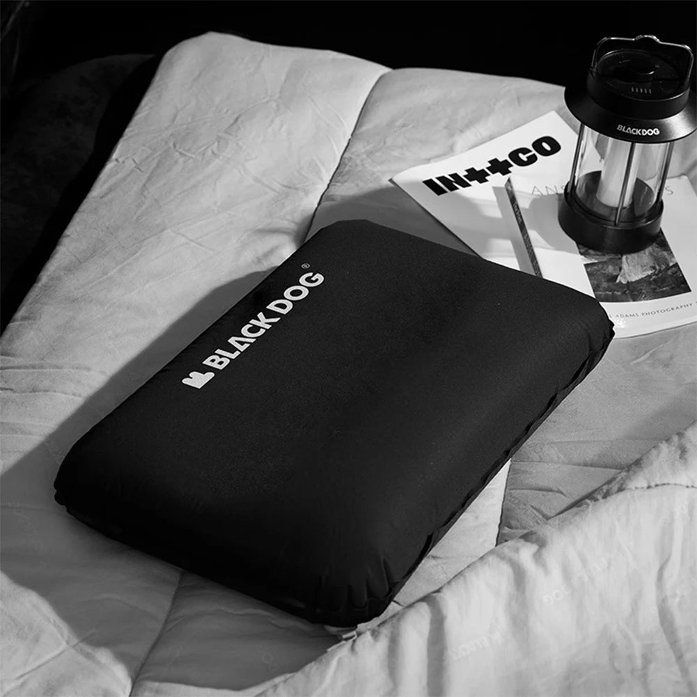 Portable Camping Pillow Ergonomic Automatic Inflatable Pillow Outdoor Memory Foam Pillow Office Nap Pillow Camping Equipment