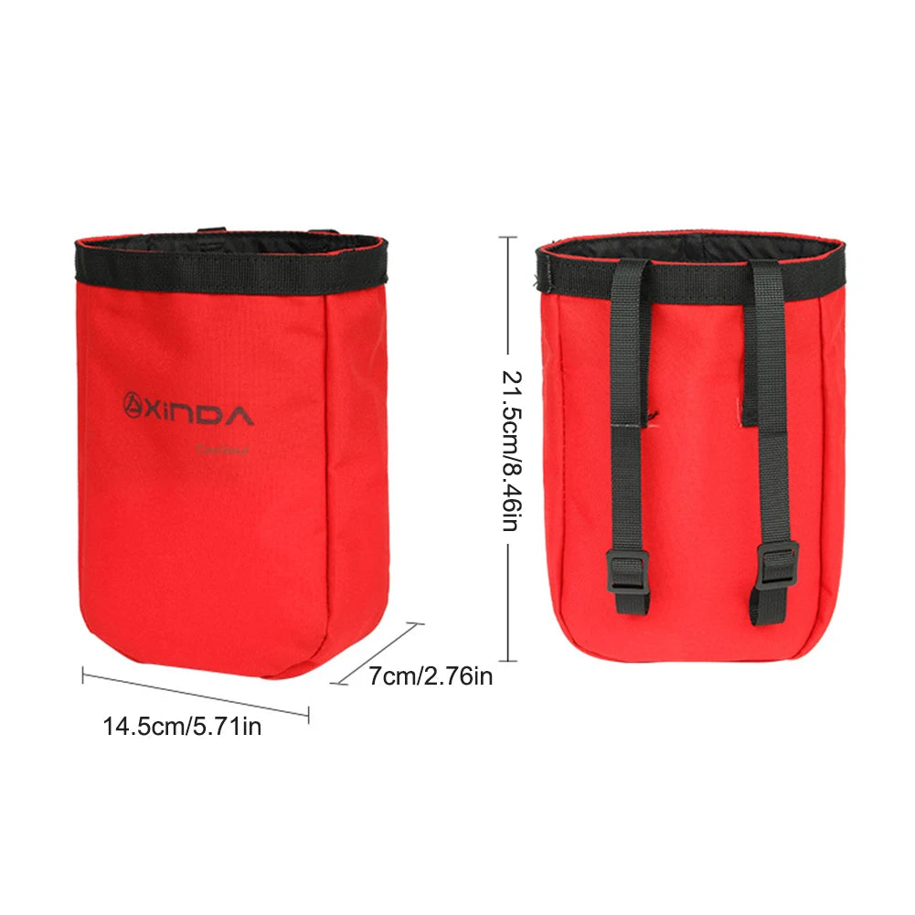 Climbing Exploration Bag Nylon 2L Waterproof Wear-Resistant Elastic Drawstring Closure Outdoor Equipment Tool Bag
