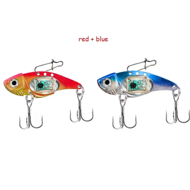 Led Fishing Lures Electronic Spoons Underwater Flasher Fishing Bait Squid Carp Luminous Lure Bait For Freshwater Saltwater