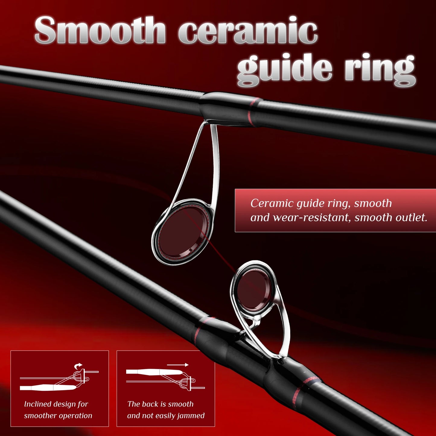 Rooblinos ROCK Lure Fishing Rod 1.98m 2.13m 3.0m Spinning Casting Freshwater Rod 3 Section Casting Fishing Rod Carbon Fiber