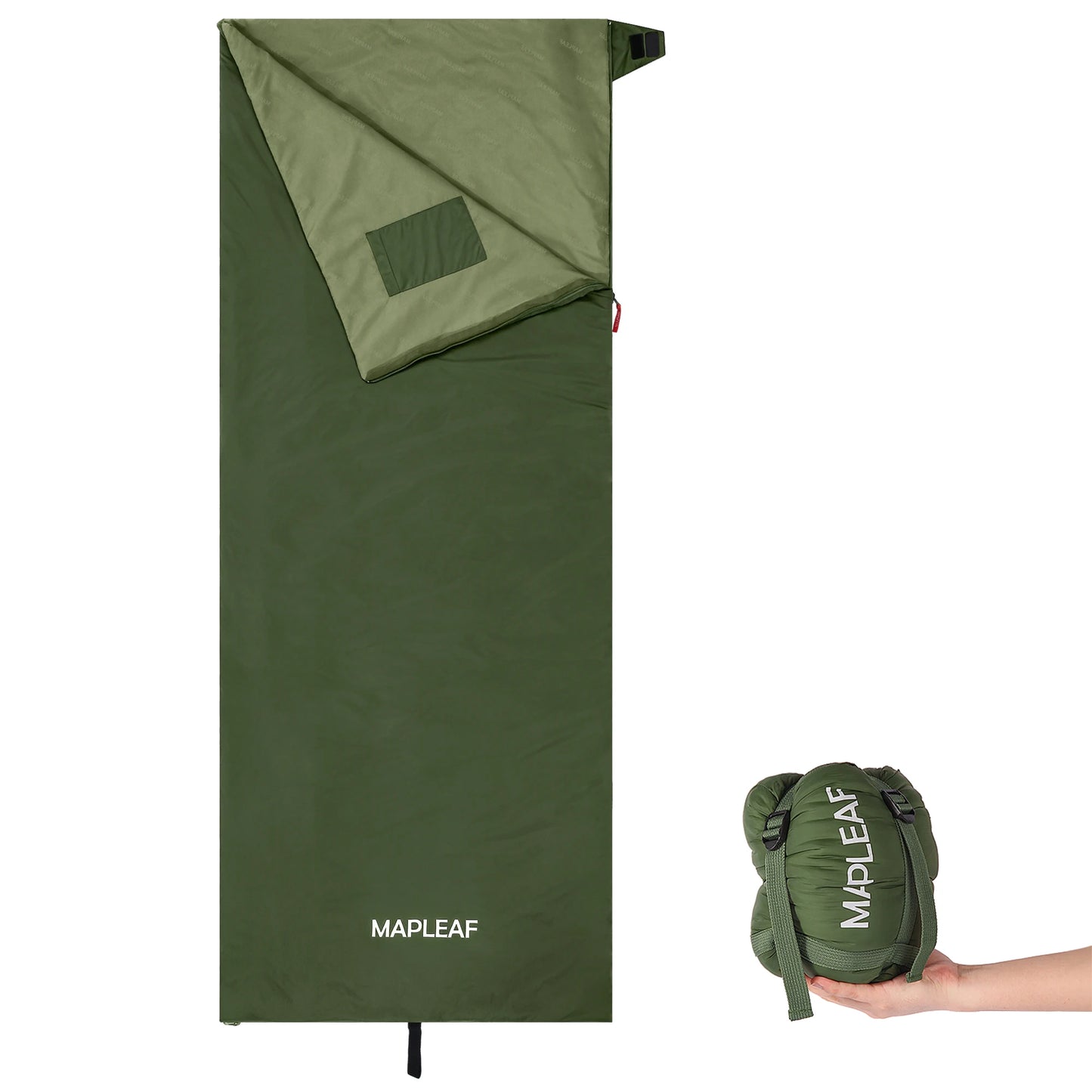 MAPLEAF Portable Sleeping Bag Waterproof Splicable Lightweight Compact Compression Sack Camping Hiking Climbing