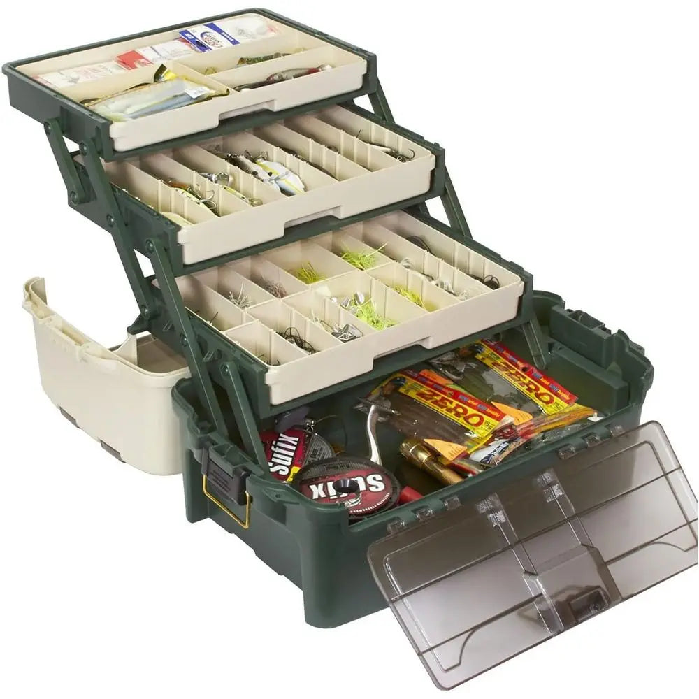 Universal One-Size White & Green Hybrid Hip Tackle System with Detachable Ders and Portable Utility Boxes for Storage or Washing