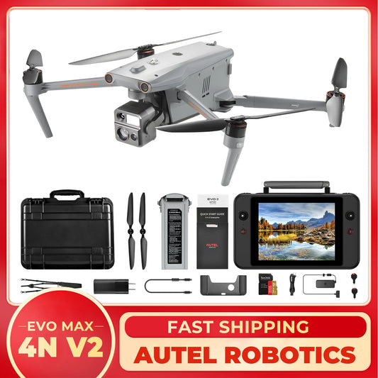 Autel Robotics EVO MAX 4N V2 AI Professional Drone 1.69" CMOS Starlight Night-Vision/ Wide/ Thermal/ L~aser 4 Cameras in One UAV