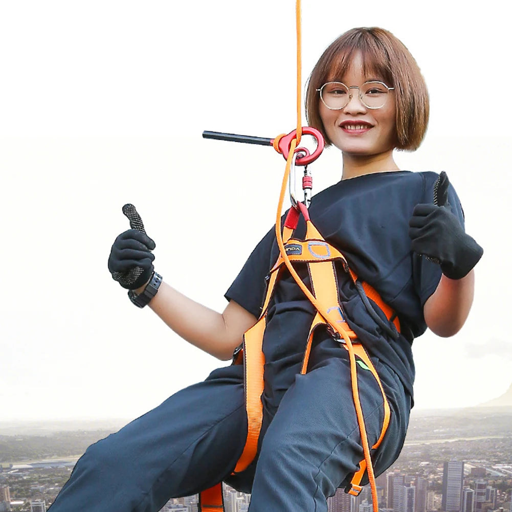 9-Shape Rigging Descender Aluminum Alloy Rock Climbing Cable Descent Device Downhill Rappelling Equipment