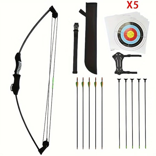 Beginner Shooting Training Pulley Bow, Youth Shooting Archery, Outdoor Entertainment Competitive Game, Detachable Pulley Bow.