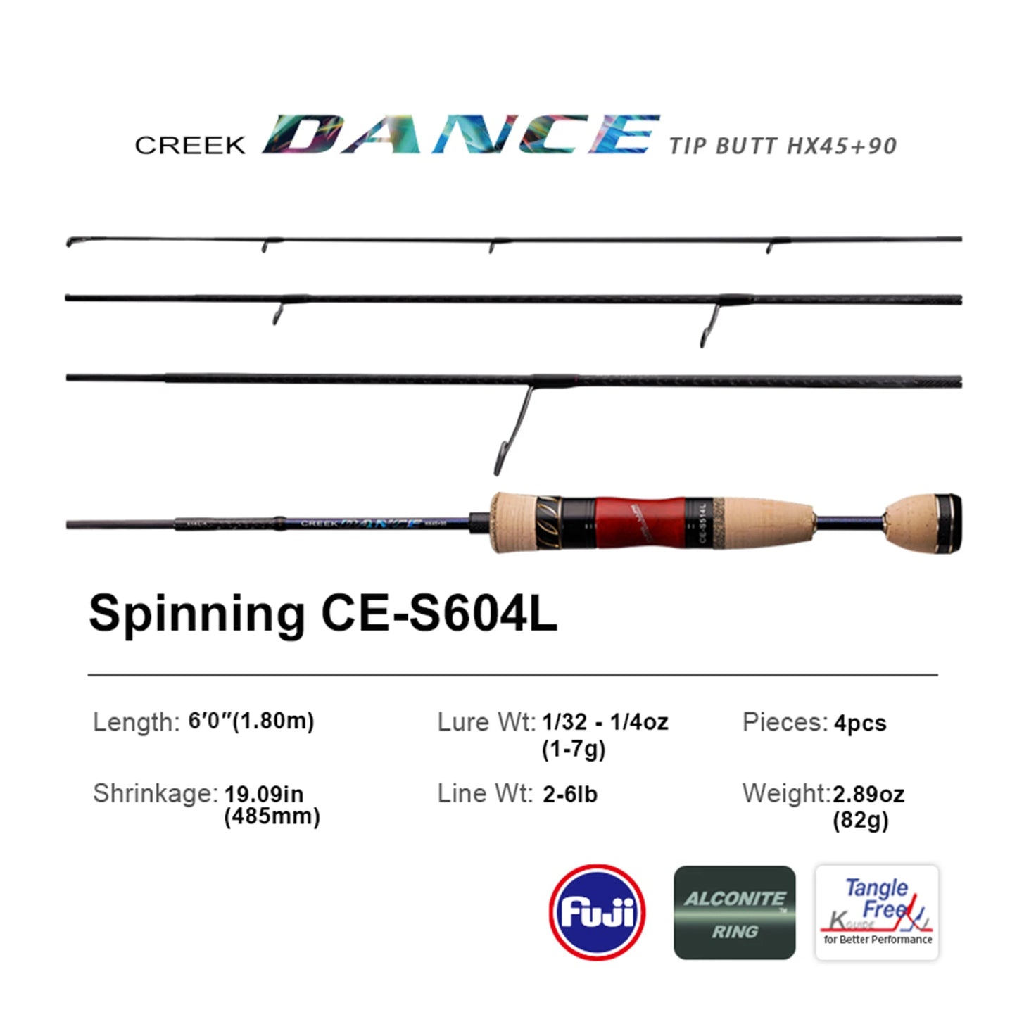 PURELURE CREEK DANCE Trout Rod BFS Fishing Casting UL Spinning Light Travel Rod Stream Ejection Rod Fuji Alconite Ring Perch