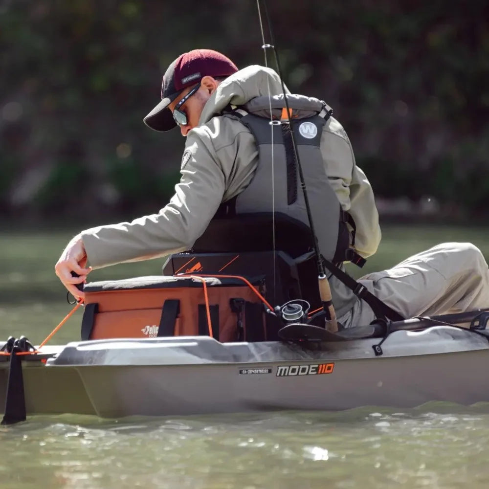 Catch Mode 110 Kayak Fishing Boat with Paddle and Seat for Outdoor Water Sports