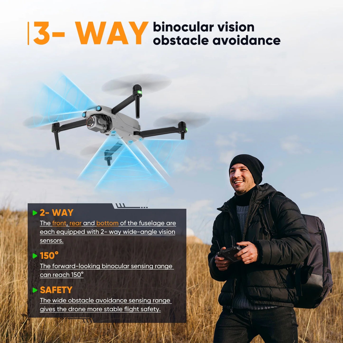 Autel Robotics Drone EVO Lite 6K Enterprise 6K 1'' CMOS  Camera F2.8~F11 Aperture 16x Digital Zoom 40Mints AI Target Recognition