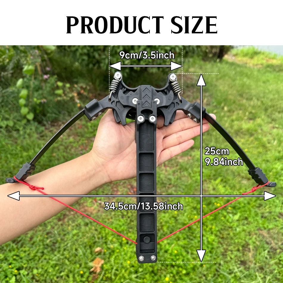 18 Round Steel Ball Recurve Bow Folding Arrow Dual-purpose Bow - Outdoor Hunting, Shooting, Entertainment, and Holiday Gifts