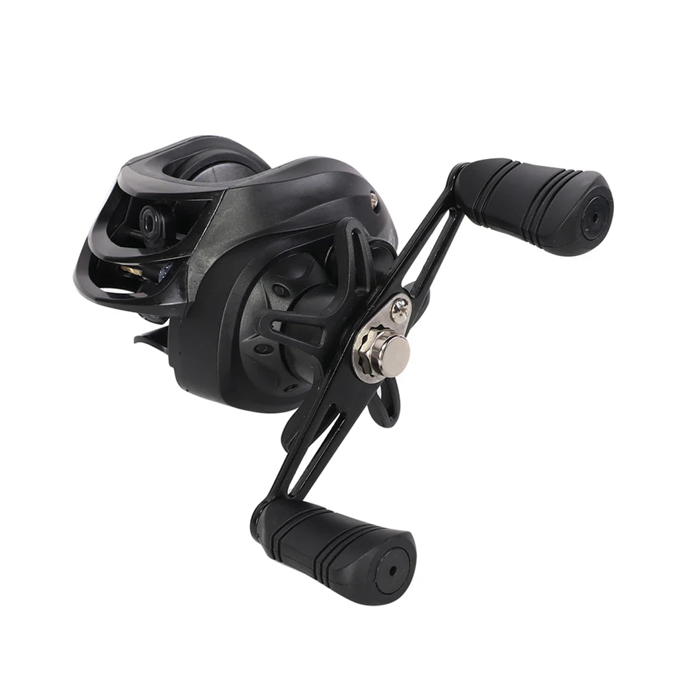 Baitcasting Fishing Wheel 7.2/1 Gear Ratio Baitcasting Reel Metal Saltwater Freshwater 18+1BB for Beginners Fishing Accessory