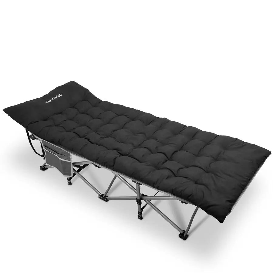Camping Cot, Folding Camping Cot Bed for Adults Sleeping 1200D Double Layer Oxford Portable Folding Outdoor Cots for Camping W S