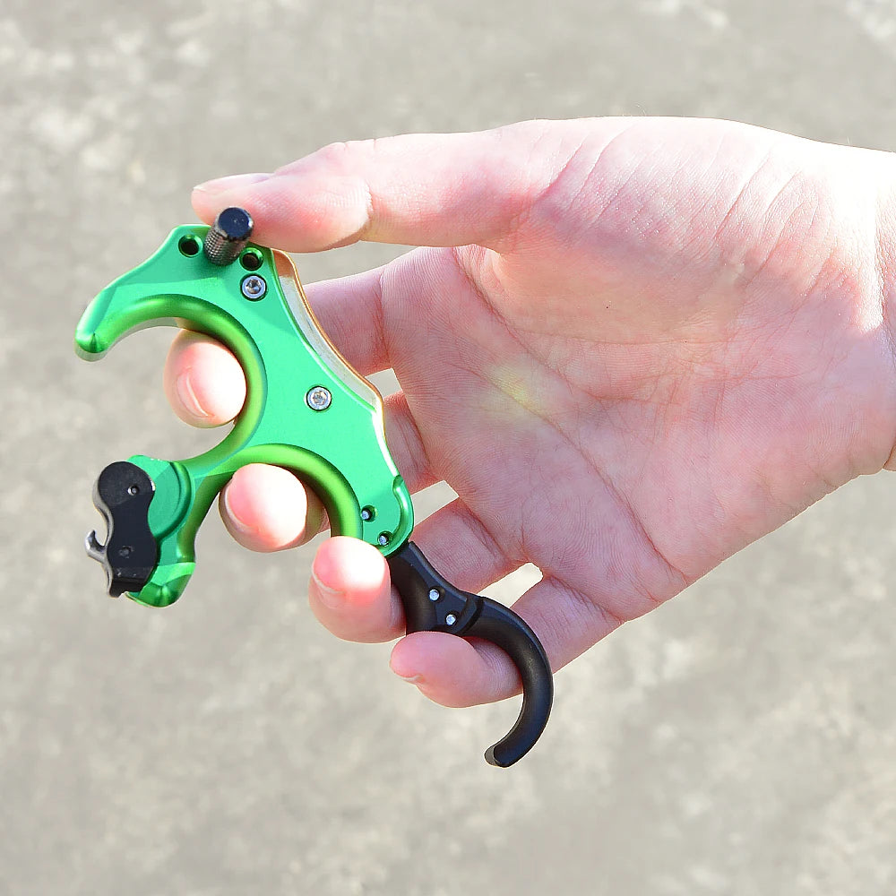 Compound Bow Release Back Tension 3/4 Finger Thumb Trigger Grip for Left Right Hand Hunting Shooting Archery Accessories