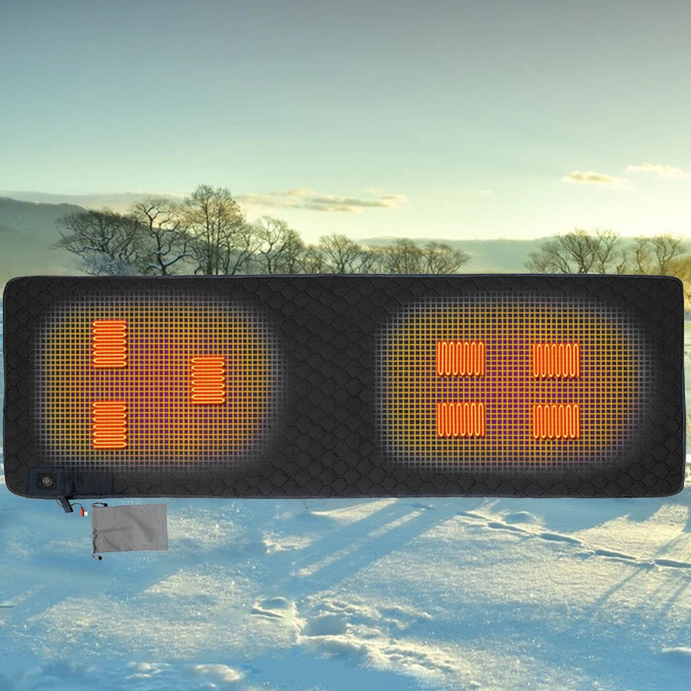 7 Zones Winter Sleeping Pad 38 To 65℃ 3 Gear Camping Sleeping Mattress USB Powered for Outdoor Camping Hiking