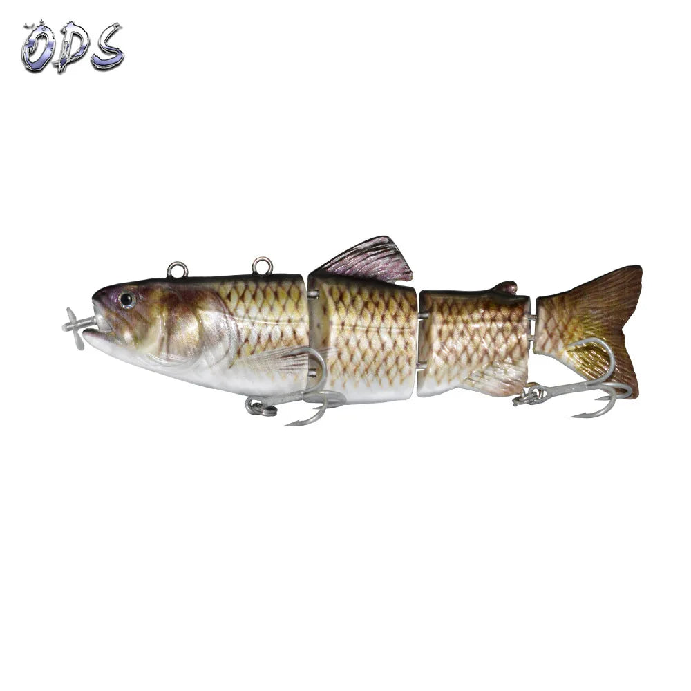 Electric Robotic Fishing Lure 20g 90mm Automatic 4-Segment Multi-Jointed Swimbait USB Rechargeable Wobbler for Pesca Accessories