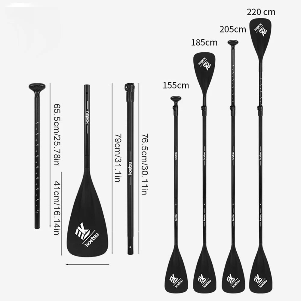 Single Double Ended Paddles Aluminum Alloy Portable Retractable Paddle Dual-Purpose Detachable SUP Paddle for Canoe Kayaking