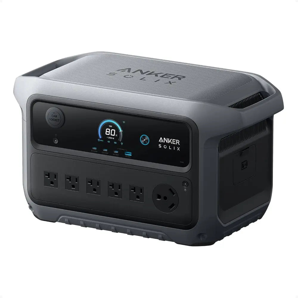 SOLIX C2000 Gen 2 Portable Power Station, 2,400W (Peak 4,000W) r Generator, ull Charge in 58 Min, 2048wh LiePO4 Battery or Home