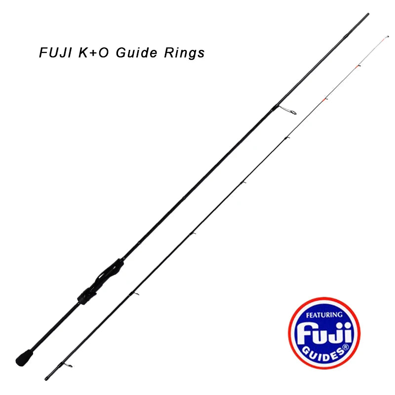 MIFINE MICROBITE Ajing Spinning Rod XUL-UL Fishing Rod 3g/5g for Saltwater Freshwater Light Rock Fishing FUJI Ring