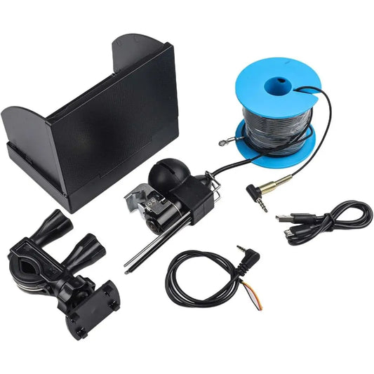 1080P 220° Wide-Angle LCD Fish Finder Camera with 8-Hour Battery, Suitable for Underwater Monitoring up to 15m