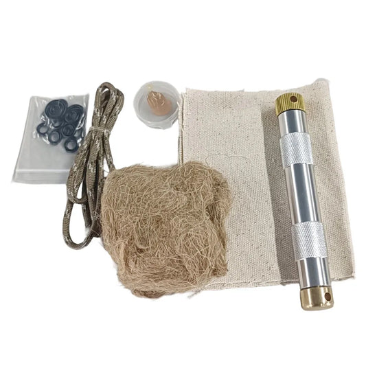 Brass Fire Starter Tube Portable Ignited Piston Firearm Useful Air Compression Fire Tube Survival Tool Heating Gadgets