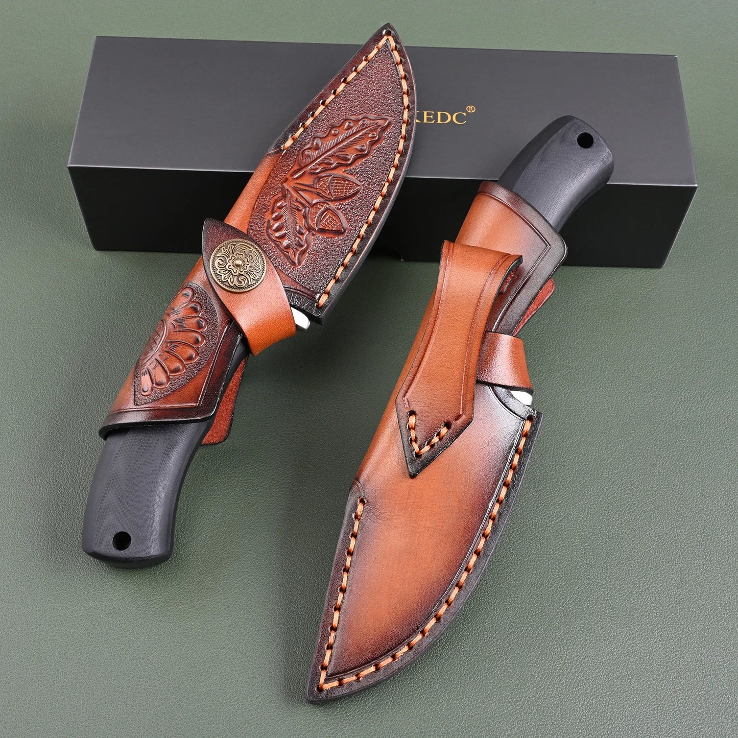 SDOKEDC Knives DC53 Steel Fixed Blade Hunting Knife Tactical EDC Knife for Men Outdoor Survival Camping Hiking Fishing