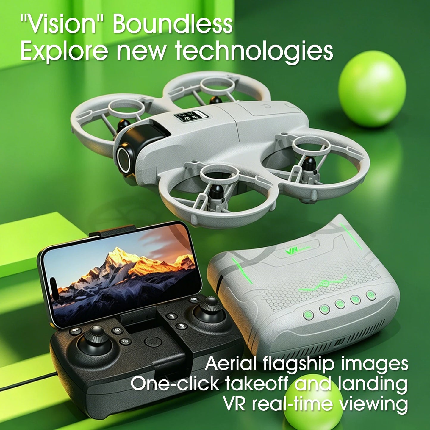 Mini Drone That Is Easy For Beginners/effectively Protecting The Propeller/VR Suite Combination/real-time Control/Multiple Remote control Methods/360°roll Aeria/photography/Optical Flow Hovers