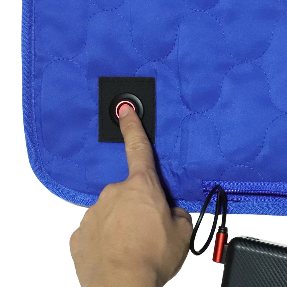 7 Zones Winter Sleeping Pad 38 To 65℃ 3 Gear Camping Sleeping Mattress USB Powered for Outdoor Camping Hiking