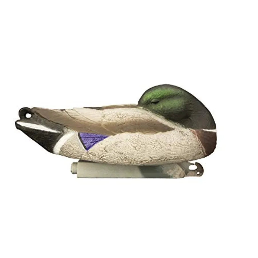 Higdon Outdoors Full Size Mallard Duck Floater Decoys One Peice Design Weighted Keel with Multiple Postures and UV Paint Realis