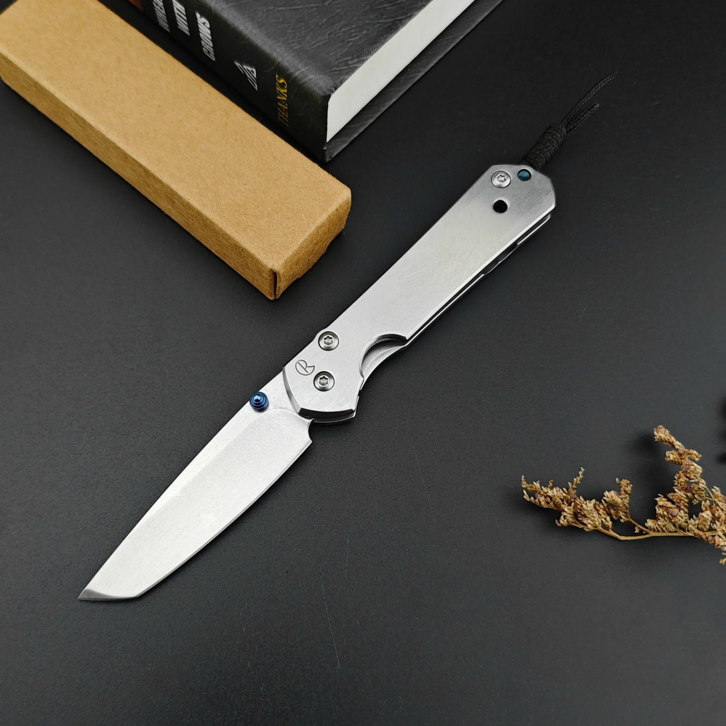 Chris Reeve Pocket Folding Knife 440C Blade 420 Steel Handle Camping Outdoor Survival Tools EDC Fishing Knives