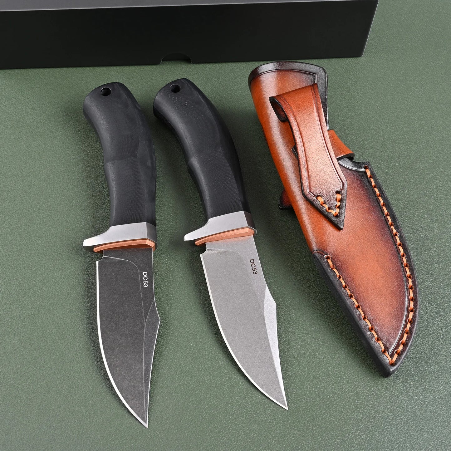 SDOKEDC Knives DC53 Steel Fixed Blade Hunting Knife Tactical EDC Knife for Men Outdoor Survival Camping Hiking Fishing